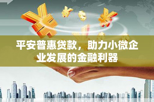 霍尔果斯平安普惠贷款，助力小微企业发展的金融利器