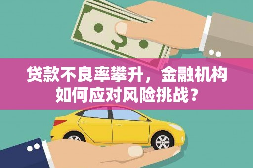 霍尔果斯贷款不良率攀升，金融机构如何应对风险挑战？
