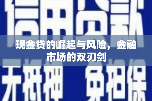 霍尔果斯现金贷的崛起与风险，金融市场的双刃剑