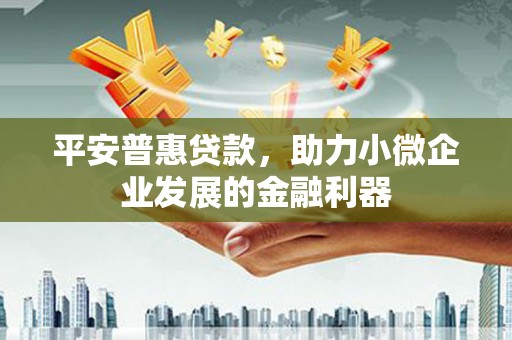 霍尔果斯平安普惠贷款，助力小微企业发展的金融利器