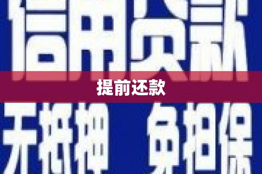 霍尔果斯提前还款